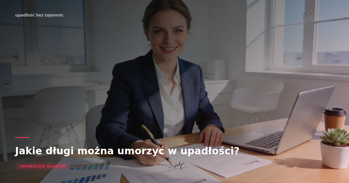Jakie długi można umorzyć w upadłości konsumenckiej