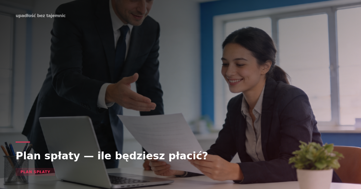 Plan spłaty wierzycieli w upadłości konsumenckiej