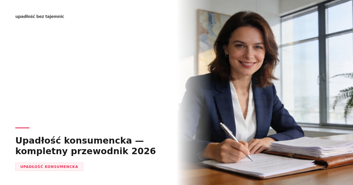 Upadłość konsumencka — kompletny przewodnik 2026
