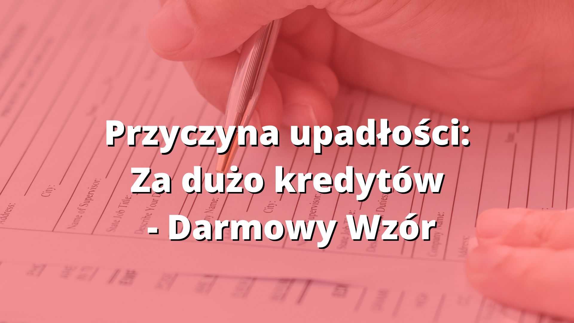 Wzór Wniosku O Upadłość 2432