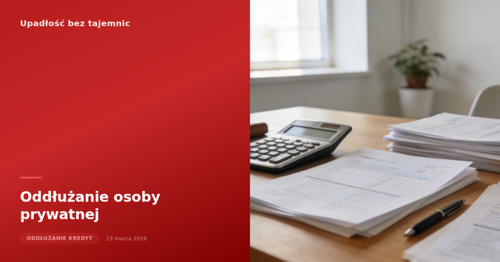 Oddłużanie osoby prywatnej