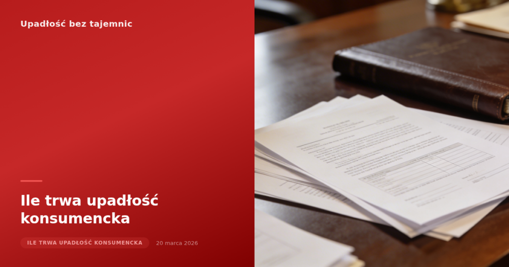 Ile trwa upadłość konsumencka
