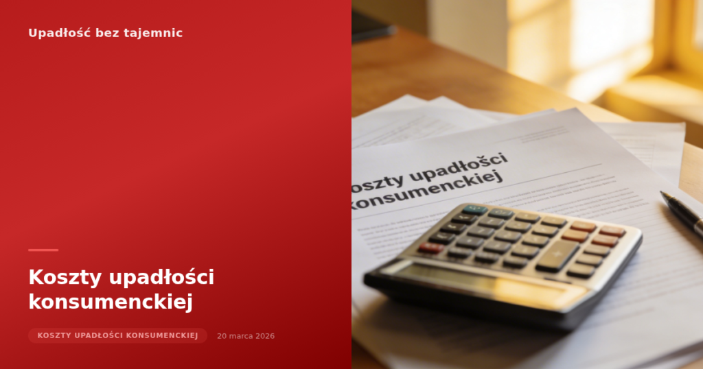 Koszty upadłości konsumenckiej