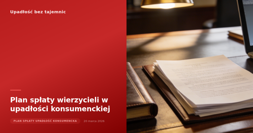 Plan spłaty wierzycieli w upadłości konsumenckiej